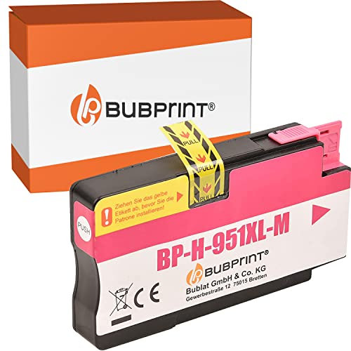 Bubprint Kompatibel Druckerpatrone als Ersatz für HP 951XL für Officejet Pro 251DW 276DW 8100 ePrinter 8600 Plus 8610 8615 8616 8620 8625 e-All-in-One Magenta