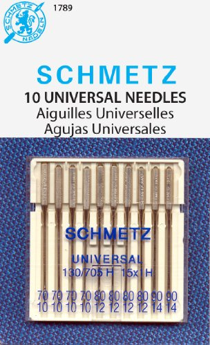 SCHMETZ Universal (130/705 H) Household Sewing Machine Needles - Carded - Assortment - 10 Pack