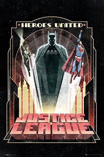 GB Eye Maxi Poster DC Comics Batman Art Deco, Mehrfarbig