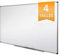 Tableau Blanc mural cadre en aluminium,Tableau blanc Surface laquée anti-rayure Magnétique,tableau velleda mural effaçable,inclus Porte-marqueurs et kit de fixation, Office Marshal PRO 80x110cm