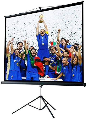 PROVIS Schermo Proiezione Treppiede (207x207cm) 200cm Multi Formato 4:3 16:9 16:10 207x207 2 Metri Leggero Schermo Proiettore 2mt Telo Proiettore Schermo Bordi Videoproiezione 2 mt 4K HD 3D