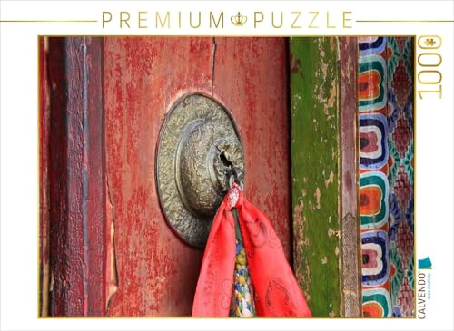 CALVENDO Puzzle Tür im Kloster Thiksey | 1000 Teile Lege-Größe 64 x 48 cm Foto-Puzzle für glückliche Stunden
