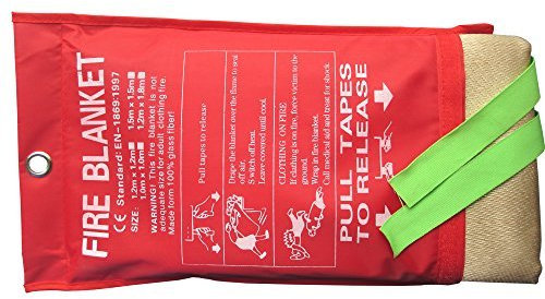 Tonyko Manta Protectora de Fibra de Vidrio Resistente, Manta de Supervivencia de Emergencia, Manta de Soldadura y Manta ignífuga con Varios tamaños(1 * 1m)