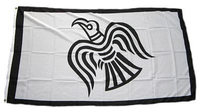 Flagge Fahne Raven Wikinger 90 x 150 cm FLAGGENMAE®