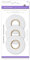 Multicraft Imports Multicraft 3D Pop Dot dual-Adhesive Schaumstoff Halterung Tape-.25-inch, 375-inch und .5-inch 2YD, je andere, Mehrfarbig