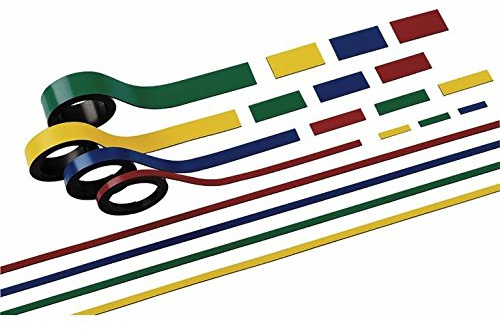 MAUL Magnetstreifen grün beschriftbares Metallband 2 Stück 1 m | klare Kennzeichnung, flexible Organisation, schneller Überblick, haftet auf Metallflächen, beidseitig nutzbar