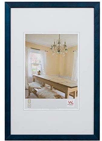walther design Bilderrahmen dunkelblau 40 x 50 cm Peppers Holzrahmen BP050L
