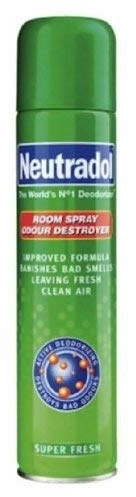 Neutradol Room Spray, Fast Acting Aerosol, Air Freshener for Home & Office, Odour Eliminator, Super Fresh, Multipack of 3 x 300ml