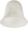 Set of 3 - Beautiful Marble Effect Bell Shaped White Frosted Glass Replacement Shades
