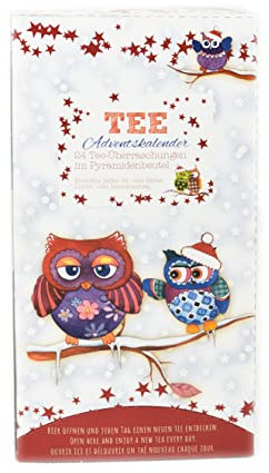 Tee-Maass Adventskalender Owls in Winterland Teebox