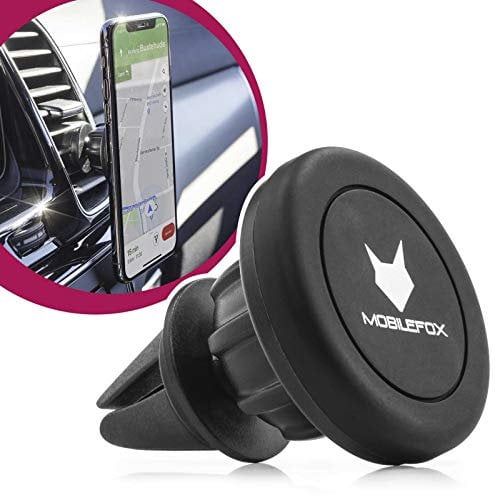Mobilefox Universal Magnet Halterung Auto Handy KFZ Halter Smartphone Lüftung Lüftungsschlitze Lüftungsgitter