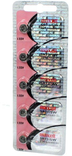 Maxell Watch Battery Button Cell SR713SW 329 Pack of 5 Batteries