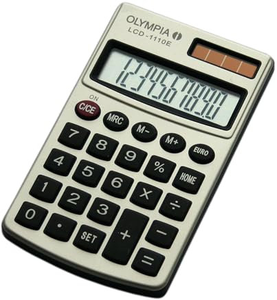 OLYMPIA LCD-1110E Taschenrechner weiss
