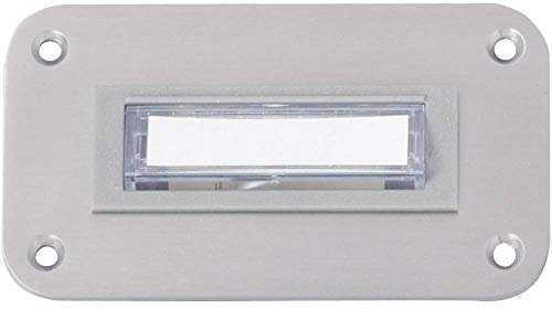 Heidemann 70065 Klingelplatte beleuchtet 1fach Edelstahl 8-12 V/1A