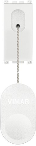 Vimar Pulsante 1P No 10A Tirante, Bianco