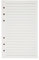 Linie Papier A6 6 Löcher Nachfüllpapier Leere Nachfüllseiten Refill Paper Ersatzblätter für Notizen DIY Bullet Journal Skizze Malerei, Insgesamt 200 Seiten