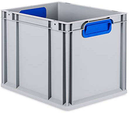 aidB Eurobox Color, Griffe geschlossen, 400x300x320mm, 1 St, blau