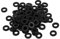 sourcing map M3 x 6mm x 1mm Nylon Plano Aislante Arandelas Juntas Espaciadores Sujetador 100uds