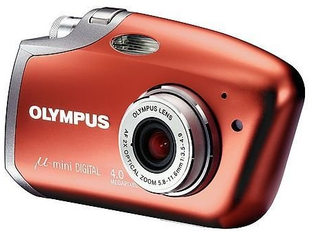 Olympus Mju Mini Velvet Red Digital camera [4MP, 2 x Optical Zoom]