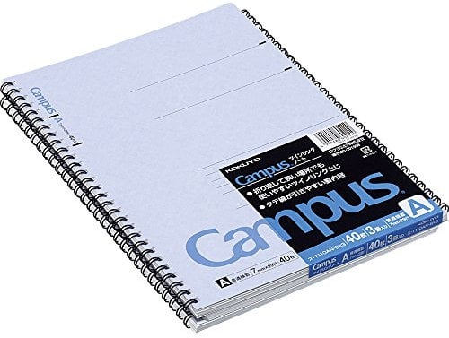 KOKUYO X3 Sakuaosu-T110A-BX3 40pcs Campus Twin Ring 3 B_cher Notebook Pack No.6 Usually Decided Paper (Japan Import)
