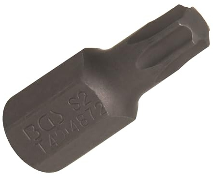 BGS 4872 | Bit | Außensechskant 10 mm (3/8) | T-Profil (für Torx) T40 | Länge 30 mm | Chrom-Vanadium-Stahl (S2)