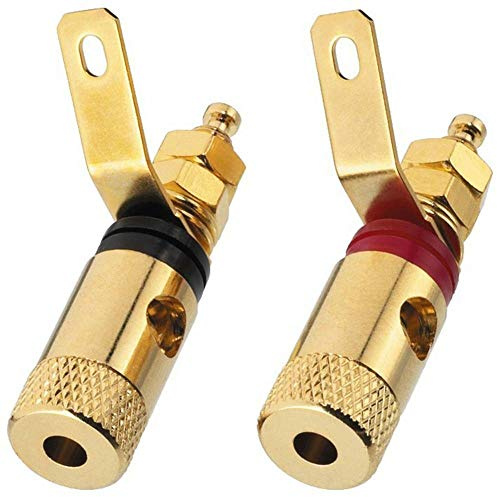 Monacor Zubehör HiFi-geräte – Draht Stecker (Gold)