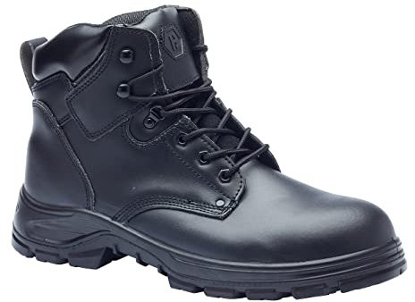 Blackrock Trekking Boot S3 Wasserdichte Sicherheitsstiefel mit antistatischem Schutz, schwarzes Leder, Stahlkappe & schützende Stahlzwischensohle, Knöchelunterstützung, Sicherheitsarbeitsstiefel