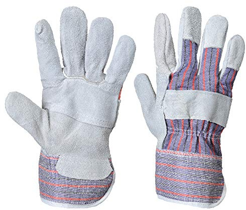 PORTWEST A210GRRXL Canadian 590 Rigger-Handschuhe, Grau, 12 Stück