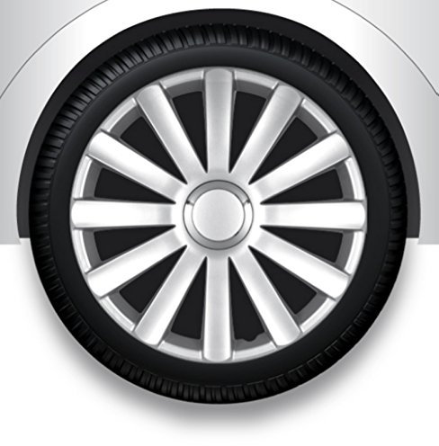 ZentimeX Radzierblenden Radkappen Radabdeckung 17 Zoll #29 Silber ABS