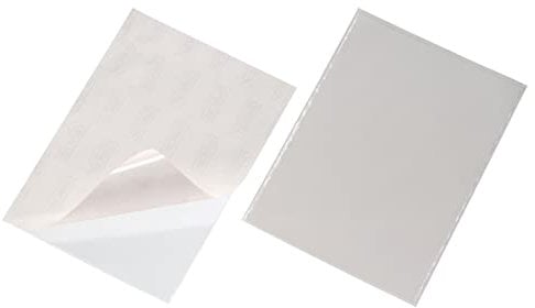 Durable Selbstklebetasche Pocketfix, für Dokumente A4, 10 Stück, transparent, 829519