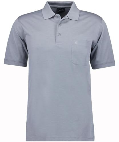 RAGMAN Herren Softknit-Poloshirt Uni, mit Brusttasche