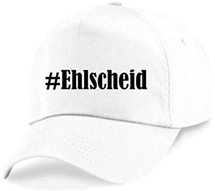 Reifen-Markt Base Cap Hashtag #Ehlscheid Größe Uni Farbe Weiss Druck Schwarz