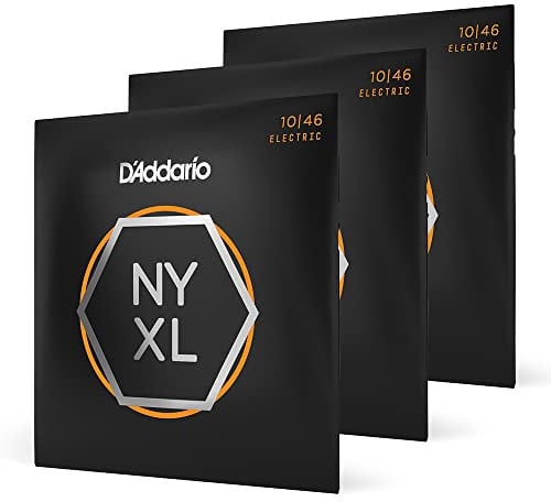 D'Addario Corde Chitarra Elettrica | NYXL NYXL1046-3P | Luce normale, 10-46, 3-Pacchetto
