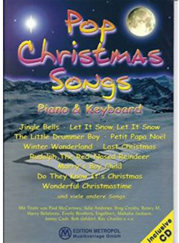 Pop Christmas Songs, für Piano u. Keyboard, m. Audio-CD