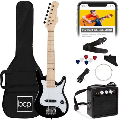 30 Kids Guitarra eléctrica con amplificador y mucho más guitarra Combo Kit de accesorios