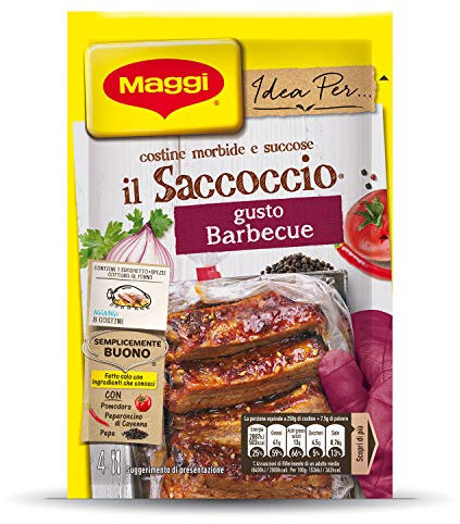 MAGGI Il Saccoccio Barbecue Sacchetto e Spezie per Costine al Forno, 1 pezzo 34g