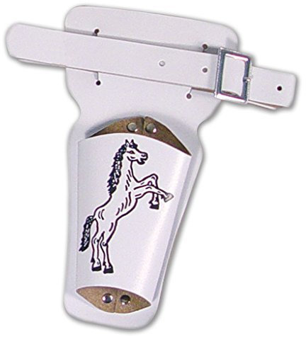 KarnevalsTeufel Revolvergürtel ca. 90 cm, sortierte Modelle, Karneval, Accessoire, Cowboy, Sheriff (weiß)