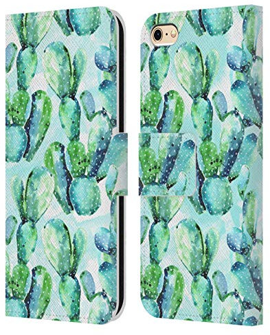 Head Case Designs Officially Licensed Mark Ashkenazi Cactus Banana Life Leather Book Wallet Case Cover Compatible With Apple iPhone 6 / iPhone 6s