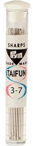 Hand Sewing Needles Sharps No. 3-7 Taifun Silver col Ass.