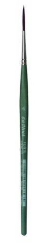 da Vinci Modeling Series 263 Forte Gaming and Craft Brush, Pointed Liner/Rigger Extra-Strong Synthetic with Blue-Green Handle, Size 6