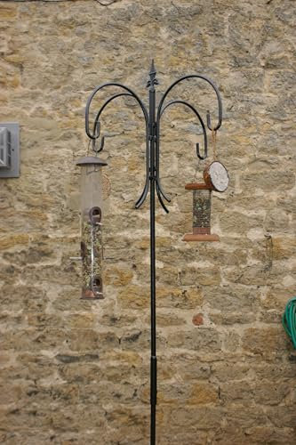 GAP GARDEN PRODUCTS Solid metal Bird feeding station/crook (4 Hanging hook station/crook)