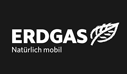 blattwerk-design KFZ-Aufkleber, Ich fahre mit Erdgas - Natürlich mobil, Größe ca. 300 mm x 100 mm, Umwelt, Erdgas, Auto, Auswahl (M010 Weiß)