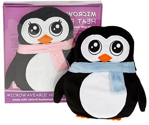 Wheaty Warmers Microwaveable Microwave Heat Pack - Penguin with Blue Scarf