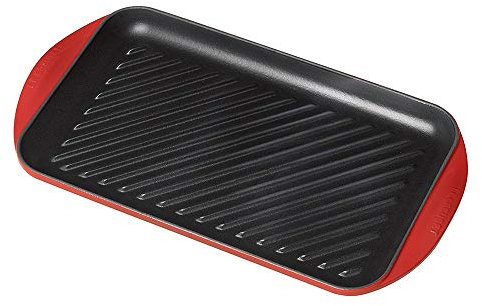 LE CREUSET Grill Rettangolare Extralarge 47x25 cm Ciliegia