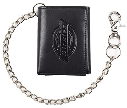 Dickies Herren Leder Trifold Geldbörse, Black, Einheitsgröße