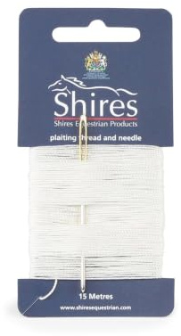 Shires Plaiting Thread - Card: White