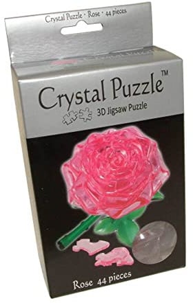 Pink Rose, Crystal 44 Teile Puzzle