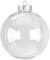 6 Bolas Redondas de Cristal Transparente para árbol de Navidad, esferas, decoración de 8 cm