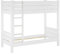 Erst-Holz Etagenbett extra stabil 100x200 Nische 100 Kiefer-Hochbett weiß ohne Zubehör 60.16-10WoR