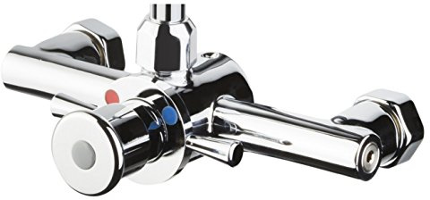 Sanixa MC9800SC Dusch-Armatur zeitgesteuert selbstschließend Mischbatterie |selbstabschaltend | EINSTELLBAR | Mischerarmatur Spezialarmatur Schlag-Armatur